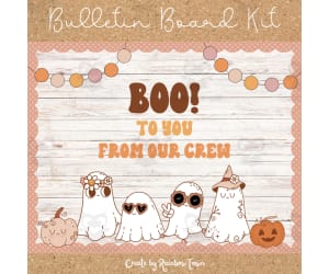 BOHO Halloween Bulletin Board Door Decor