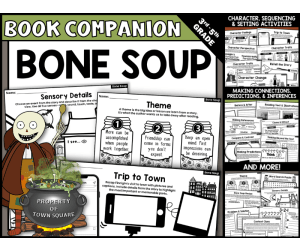 Bone Soup Picture Book Companion Halloween Read Aloud Activities