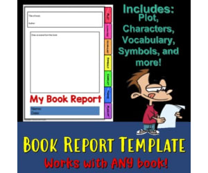 Book Report Template For Any Book