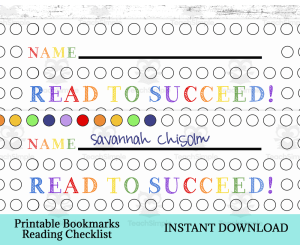 Bookmark Tracker Reading Log, Home Reading Printable