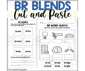 BR Beginning Blend Cut and Paste Worksheets