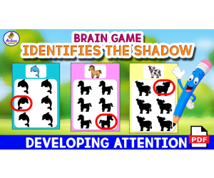 BRAIN GAME - Identifies the Incorrect Shadow