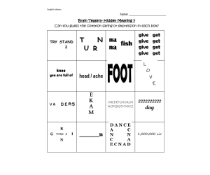 Brain Teasers: Hidden Meaning Part 3