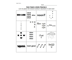Brain Teasers: Hidden Meaning Part 4