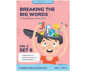 Breaking the Big Words Activity Book | Volume 1, Set 6