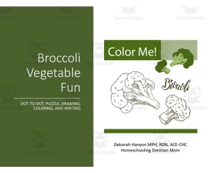 Broccoli Vegetable Fun Activity Pack