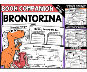 Brontorina! by James Howe Interactive Read-Aloud Activities