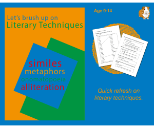 Brush Up On Literary Techniques (9-14 years)