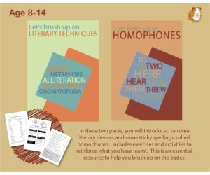 Brush Up On Literary Techniques and Homophones (8-14 years)
