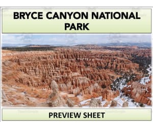 Bryce Canyon National Park Geography Unit