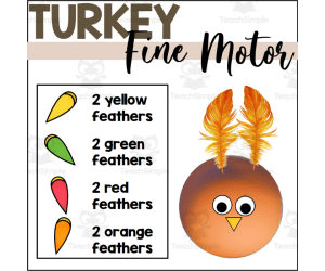 Build A Turkey Fine Motor Activity