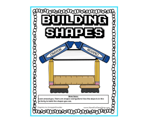 Building Objects with Shapes Activity