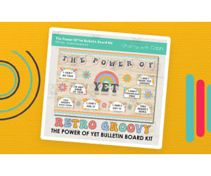 Bulletin Board: The Power Of Yet in Retro Groovy Design