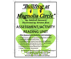 Bullfrog at Magnolia Circle Assessment + Activity Reading Unit