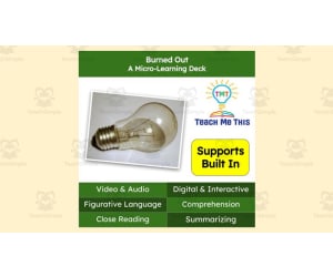 Burned Out | Figurative Language Activity | Micro-Learning Deck
