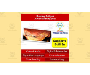 Burning Bridges | Figurative Language Activity | Micro-Learning Deck