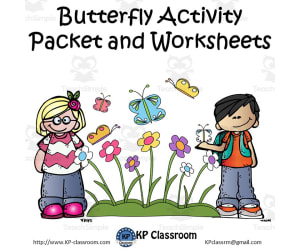 Butterfly Activity Packet and Cross-curricular Worksheets