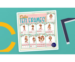 Cake Ten Frames Classroom Posters