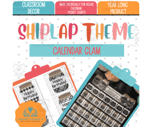 Calendar Glam - Shiplap