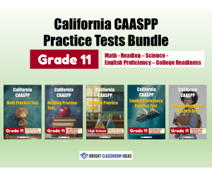California CAASPP Practice Tests Bundle for Grade 11