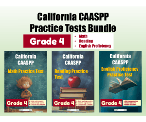 California CAASPP Practice Tests Bundle for Grade 4