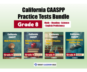 California CAASPP Practice Tests Bundle for Grade 8