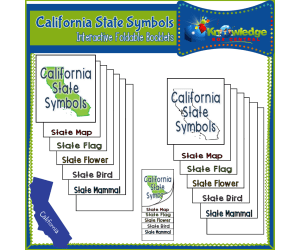California State Symbols Interactive Foldable Booklets - EBOOK