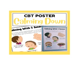 Calming Down with the 5 Senses Poster
