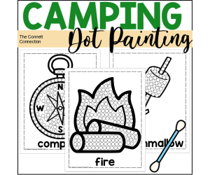 Camping Dot Painting - A Fine Motor Art Activity