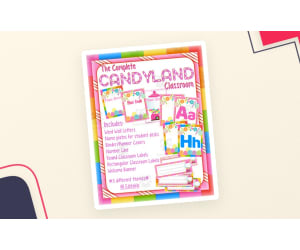 Candyland Classroom Decor – Editable Bundle