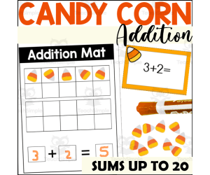 Candy Corn Addition Math Station or Center