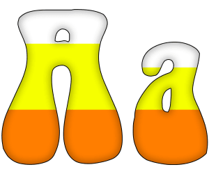 Candy Corn Alphabet