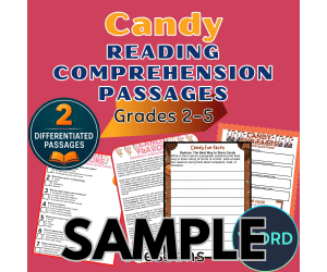 Candy Reading Comprehension 1 Lesson Sample Word