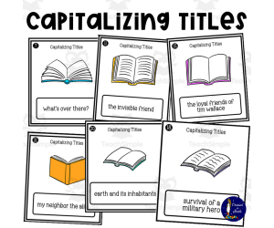 Capitalizing Titles Task Cards