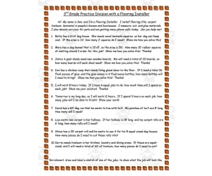 Careers Now and Then | 3rd Grade Division Practice with a Flooring Installer