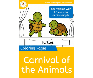 Carnival of the Animals – Coloring Pages with and without QR Codes