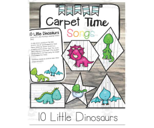 Carpet Time Songs: 10 Little Dinosaurs