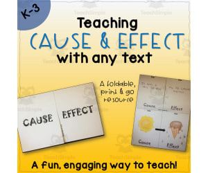 Cause and Effect Foldable Craftivity