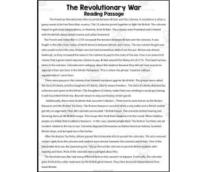 Causes of the Revolutionary War Escape Room