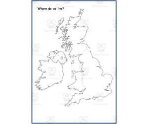 Celebrating the Union Jack and UK Map