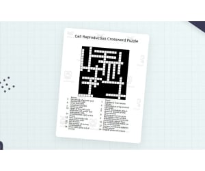 Cell Reproduction Crossword Puzzle – Vocab Review