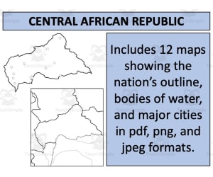 Central African Republic Map Resources