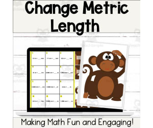 Change - Convert - Metric Length Digital Self-Checking Math Activity 2