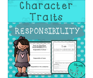 Character Trait Activity for Responsibility