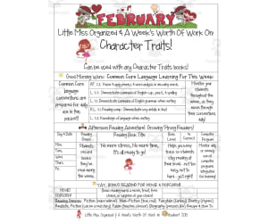 Character Traits | Reading Activity Packet