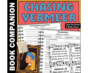 Chasing Vermeer Reader Response Comprehension Questions and Vocabulary