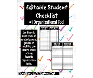 Checklist for Student