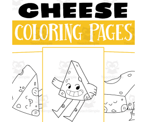Cheese Day Coloring Pages Worksheet Activity
