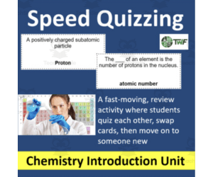 Chemistry: Atoms, Elements, and Compounds - Speed Quizzing