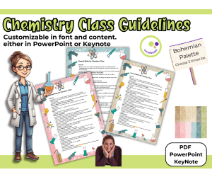 Chemistry Class Guidelines – Editable in PowerPoint & KeyNote